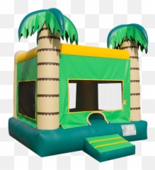 Palm Tree Bounce House - Inflatable Png,Bounce House Png