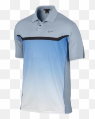 Nike Tiger Woods Designer Print - Blue And Grey Print Golf Polo Shirt Png,Tiger Woods Png