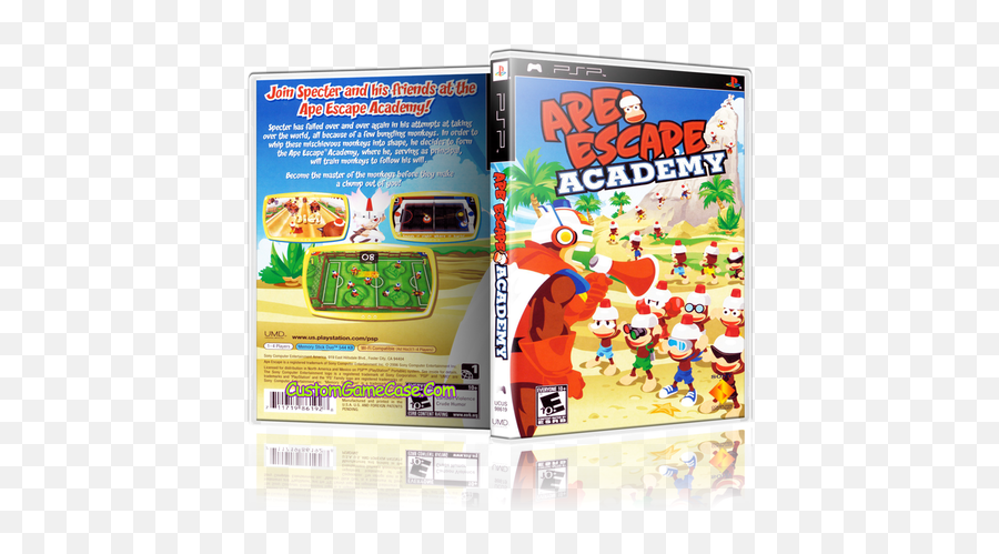 Download Ape Escape Academy - Ape Escape Academy Psp Game Ape Escape Academy Psp Cover Png,Psp Png