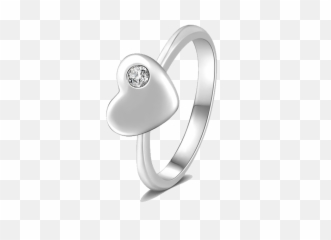 Download Silver Heart Ring Png Image - Promise