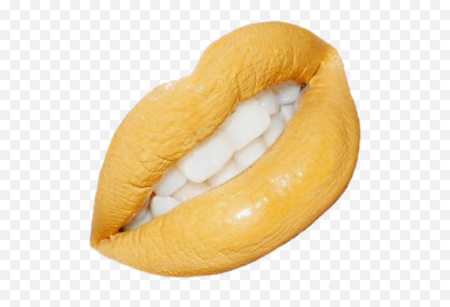 Yellow Lips Makeup Lipstick Png Sticker By - Yellow Lips Transparent Png,Lips Png Transparent