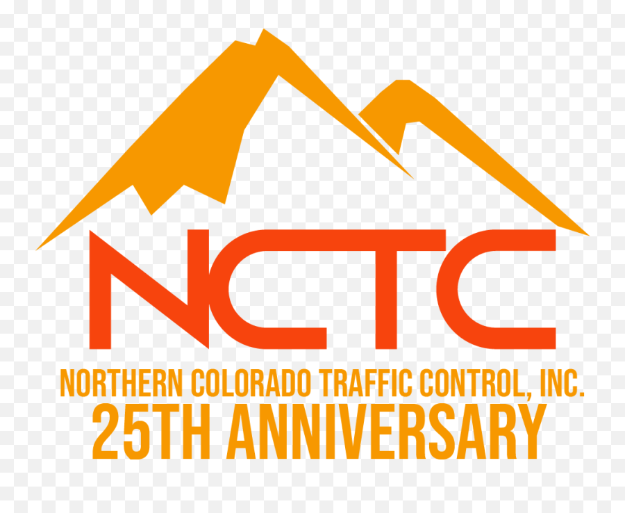 Logo Design For Northern Colorado Traffic Control Inc 25th - Junction Png,25th Anniversary Logo