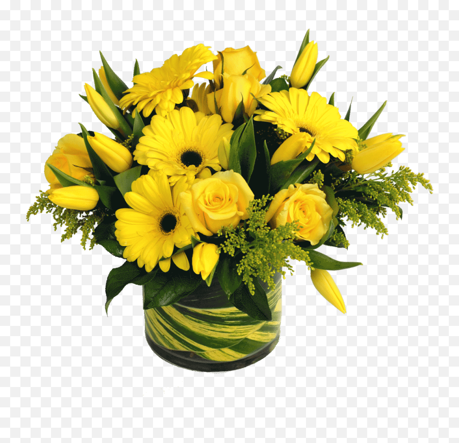 Luscious Lemon Bouquet - Flower Bouquet Png,Yellow Flower Transparent