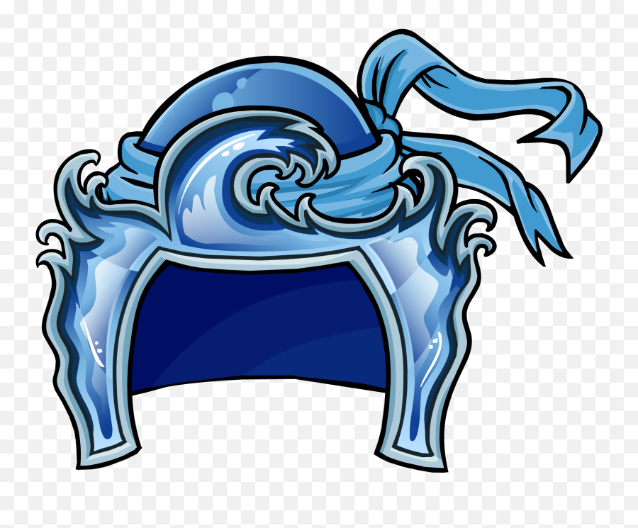 Helmet Of Oceans - Club Penguin Card Jitsu Clipart Full Club Penguin Water Ninja Png,Card Suit Png