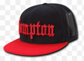 Old English City Snapback Caps Hats Hat Cap For Men Women Comptonblack Red - Baseball Cap Png,Jojo Hat Png