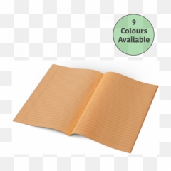 Tinted Exercise Books - A4 10mm Lined Yellow Cover Paper png