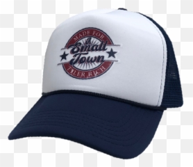 Tyler Rich White And Navy Trucker Hat - For Baseball Png,Swag Hat Png
