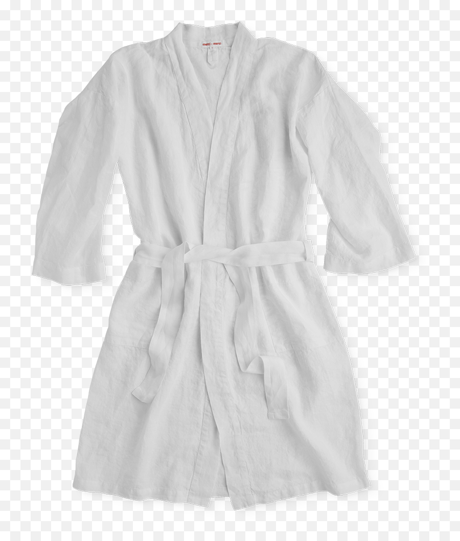 Optical White Pre - Washed Linen Robe Size 1 Merci Merci Png,Robe Png