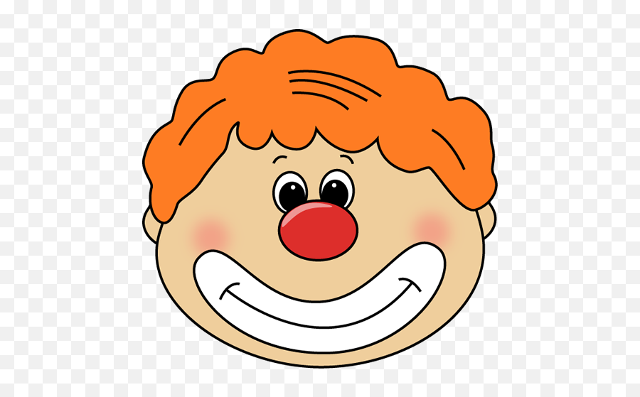 Clown Face Clip Art - Clown Face Image Clown Red Nose Clipart Png,Clown Nose Transparent