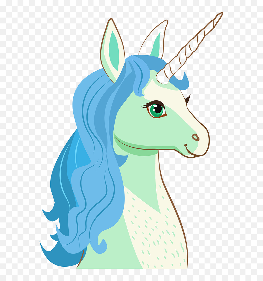 Download Hd Cartoon Face Transprent Png - Tecknad Unicorn,Unicorn Face Png