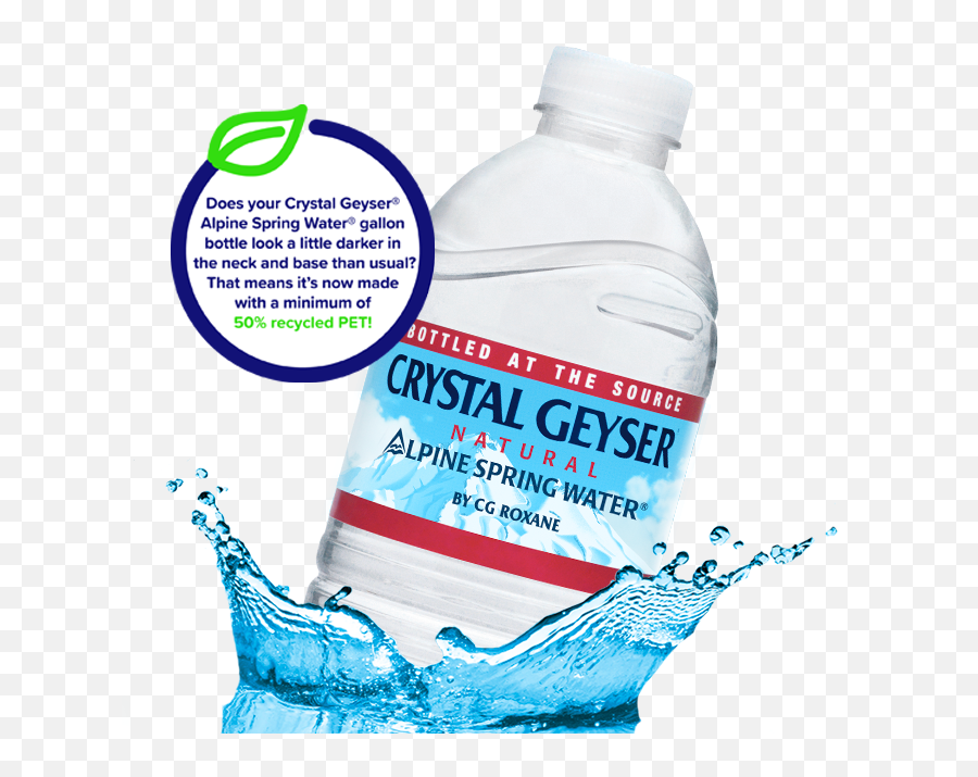 Crystal Geyser Alpine Spring Water - Crystal Geyser Png,Water Transparent Png