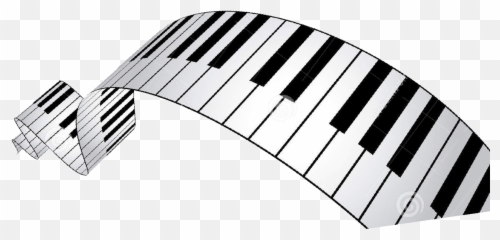 Clipart Piano Special Music - Wavy Piano Keyboard png