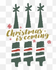 Download Hd Courtyard Xmas Banner Graphic Gold Large - Christmas Is Coming Png