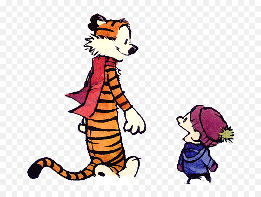Calvin And Hobbes Winter Color Clipart - Funny Advice To Younger Self Png,Calvin And Hobbes Transparent