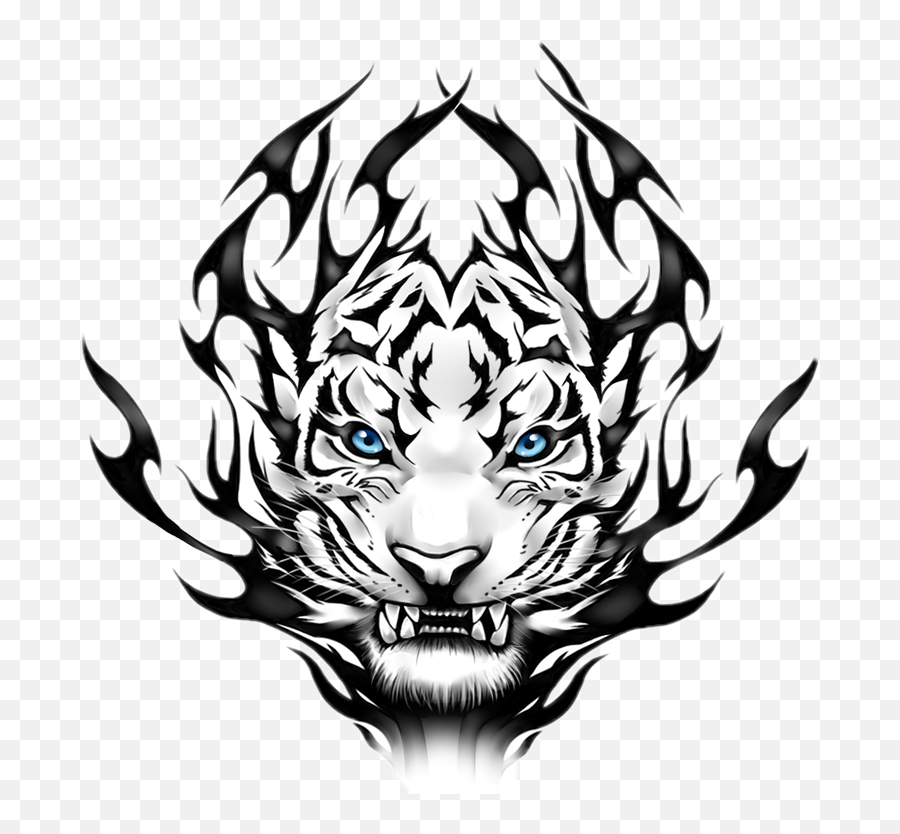 White Tiger Png Hd Clipart - Stickers For T Shirt,White Tiger Png