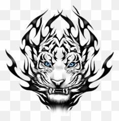 White Tiger Png Hd Clipart - Stickers For T Shirt,White Tiger Png