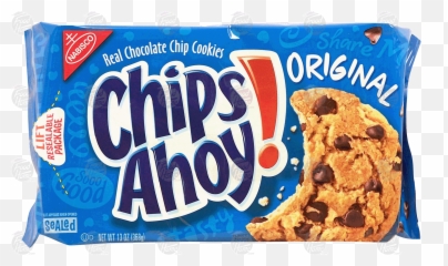 Real Chocolate Chip Cookies - Chocolate Chip Cookie Png,Chips Ahoy Logo