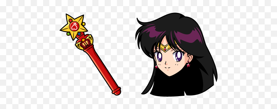 Sailor Moon Mars Stick Cursor - Sailor Moon Sailor Mercury Png,Sailor Moon Logo