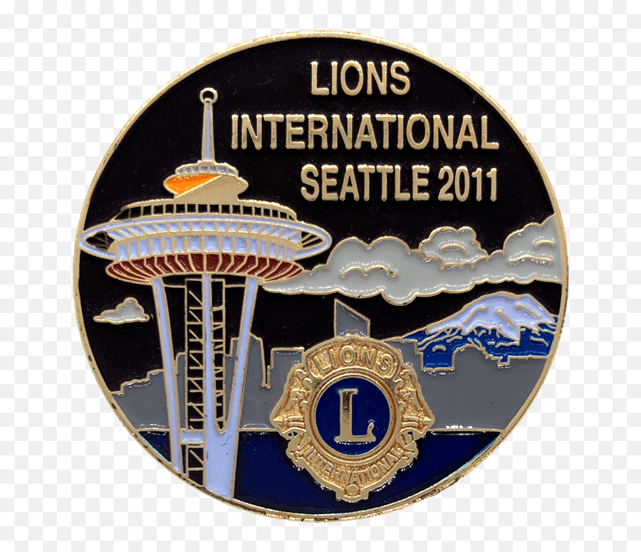 The Pin Center Custom Lapel Pins For Lions International - Art Png,Lions International Logo