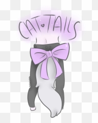 Cat Tail Sticker Sold By Perfectly Pastel - Bow png