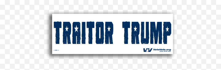 Clearance Priced - Traitor Trump Bumper Stickers Vertical Png,Trump Organization Logo