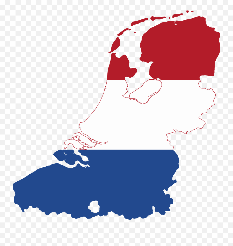 Flag Map Of The Dutch Language - Netherlands Flag Map Png,Language Png