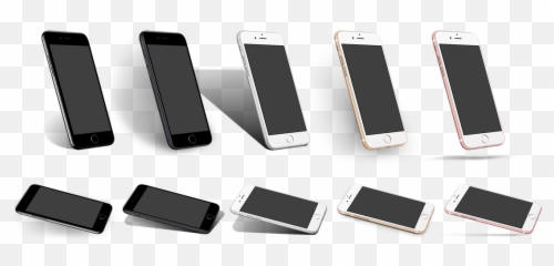 Iphone Clipart Lost Phone - 8 Angle Mockup Portable png