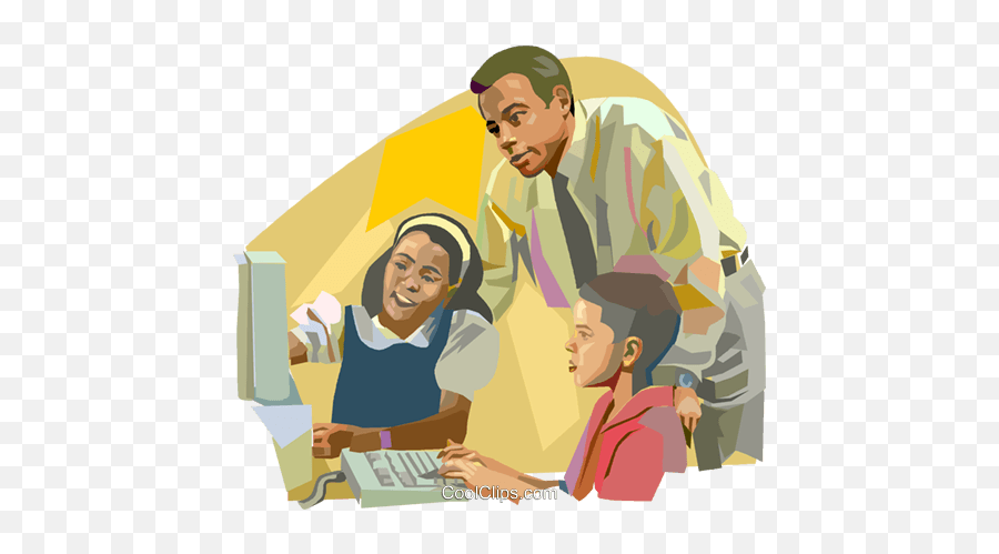 Teacher Helping Students - Teacher Helping Png,Teacher Clipart Png