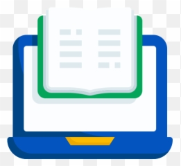 Ebook Laptop Free Icon Of Online Learning Vol1 - Vertical png