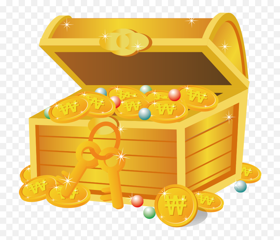 Buried Treasure Icon - Gold Sparkling Jewelry Box Png,Crate Icon