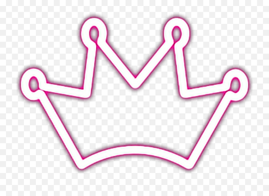 Crown Neon Neoncrown Glow Glowing Glowingcrown - Neon Neon Crown Png,Glow Transparent