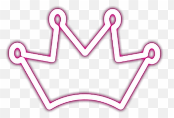 Crown Neon Neoncrown Glow Glowing Glowingcrown - Neon Neon Crown Png,Glow Transparent