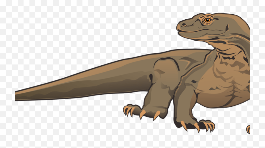 Komodo Dragon Clipart White Background - Realistic Komodo Dragon Cartoon Png,Komodo Dragon Png