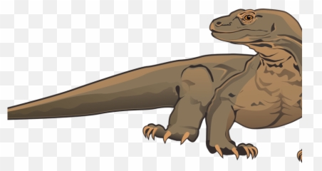 Komodo Dragon Clipart White Background - Realistic Komodo Dragon Cartoon Png,Komodo Dragon Png