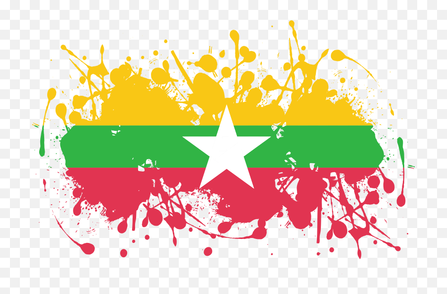 Openclipart - Clipping Culture Flag Paint Splash Png,Burma Flag Icon