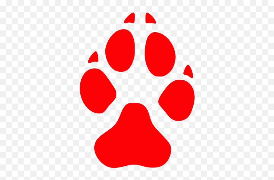 Red Footprints Dog Icon - Free Red Footprint Icons Dog Print Png,Pet Icon