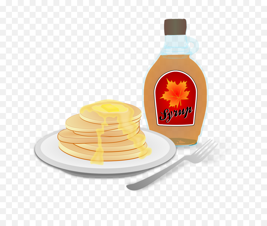 Pancakes With Syrup - Pancake And Syrup Clipart Png,Pancakes Transparent