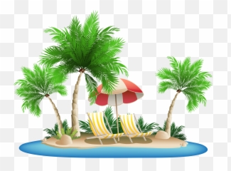Png Hd Palm Tree Beach Transparent Beachpng - Island Png