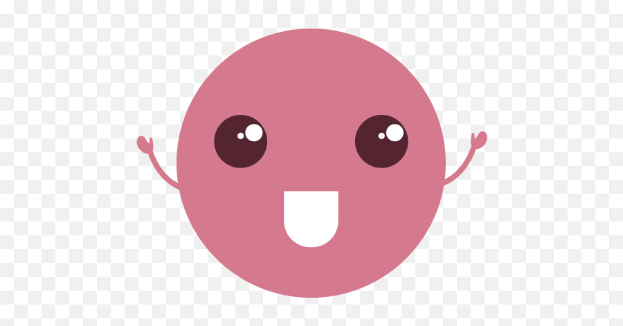 Kawaii Circle Emoticon Character - Extreme Geometry Dash Animated Circle With Face Png,Geometry Dash Shy Guy Icon