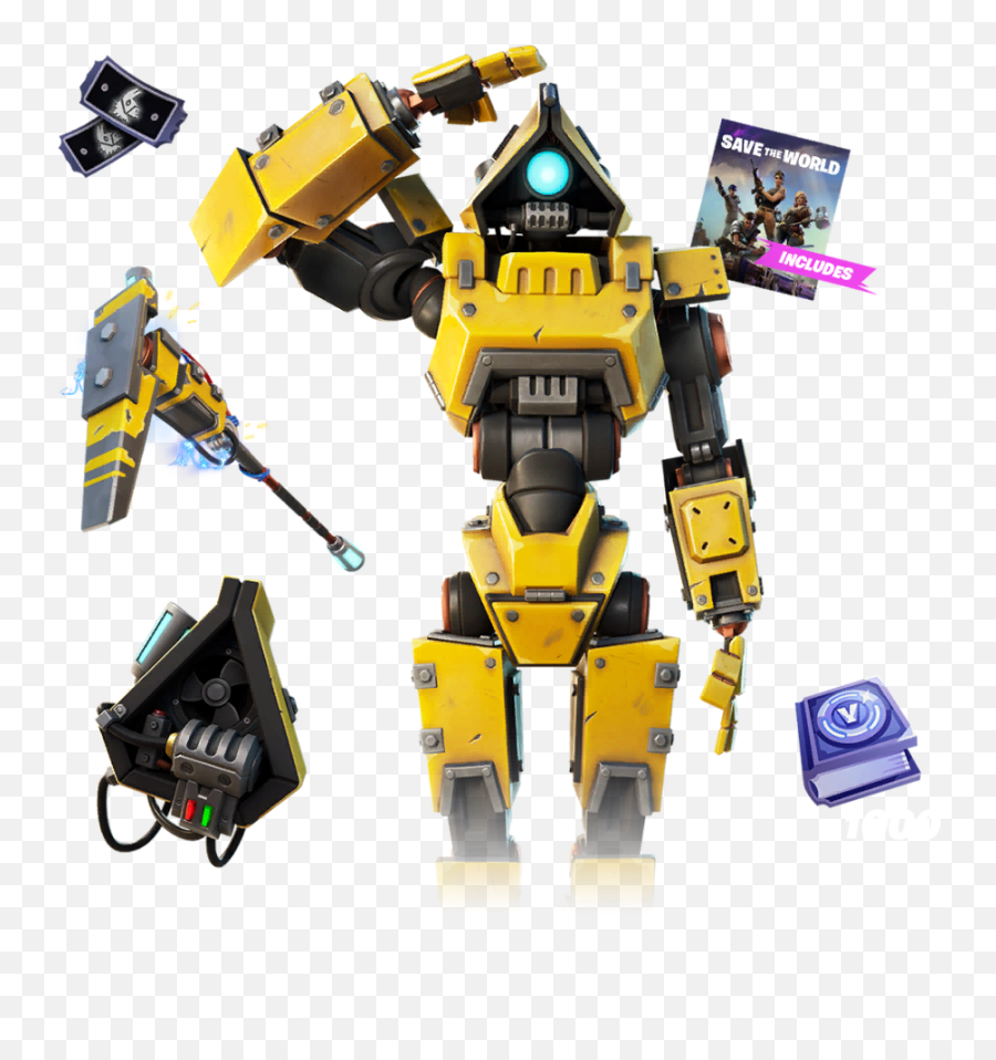 Fortnite Robo - Kevin Pack Bundle Packs Sets And Bundles Robo Kevin Fortnite Png,Robot Icon Pack