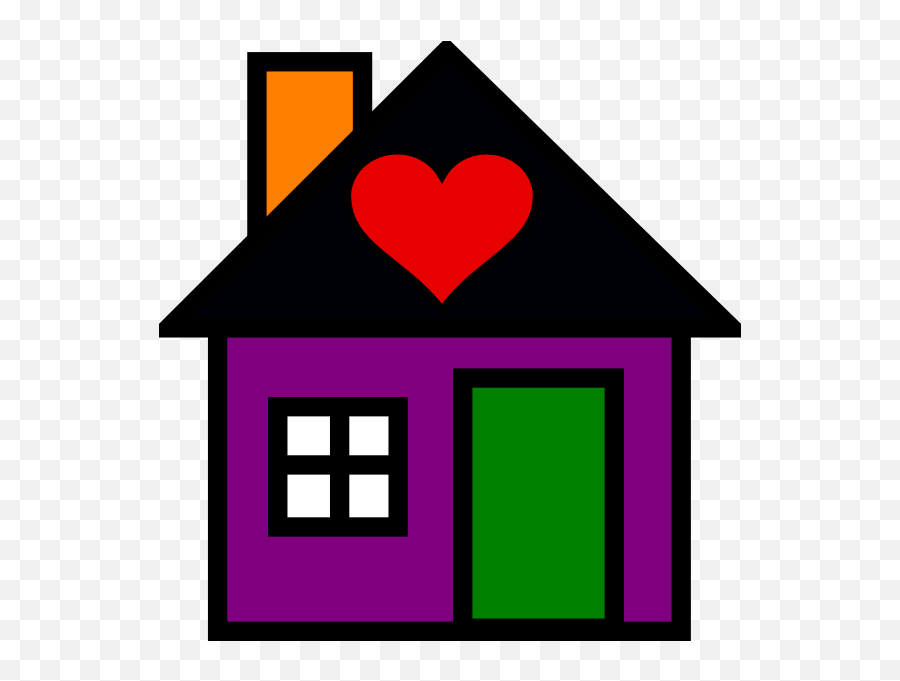 Home Love Clip Art - Vector Clip Art Online House Clip Art Png,Love Clipart Png
