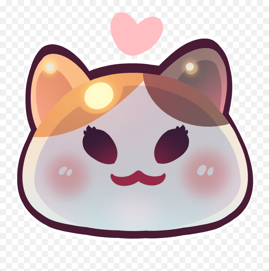 Download Hd A Pair Of Fat Cat Emojis In - Cute Emoji Love Discord Png,Emojis Transparent Background