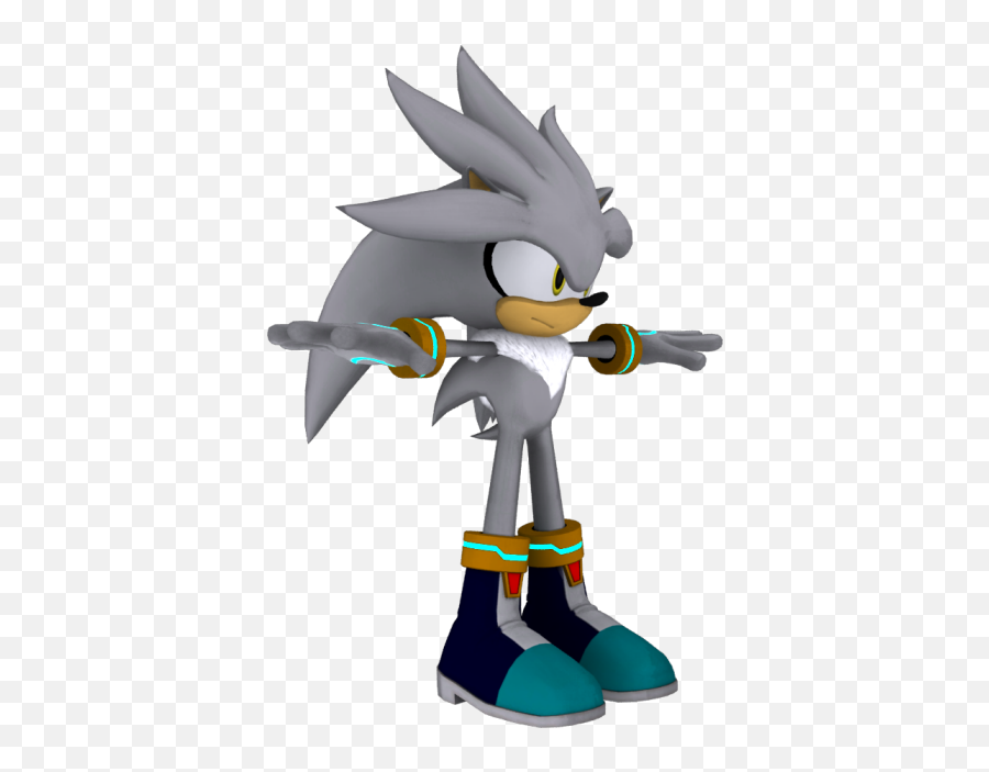Pc Computer - Silver The Hedgehog Model Png,Silver The Hedgehog Png