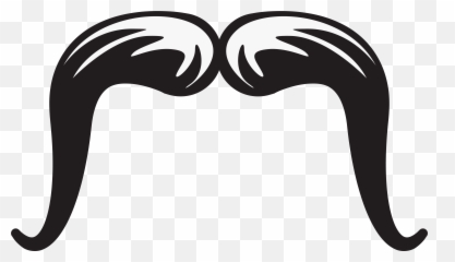 Trucker Mustache Png Transparent - Handlebar Clip Art