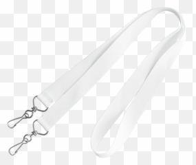 Lanyard With Two Swivel Hooks Brandco Enterprises - White Lanyard Png Transparent,Lanyard Png