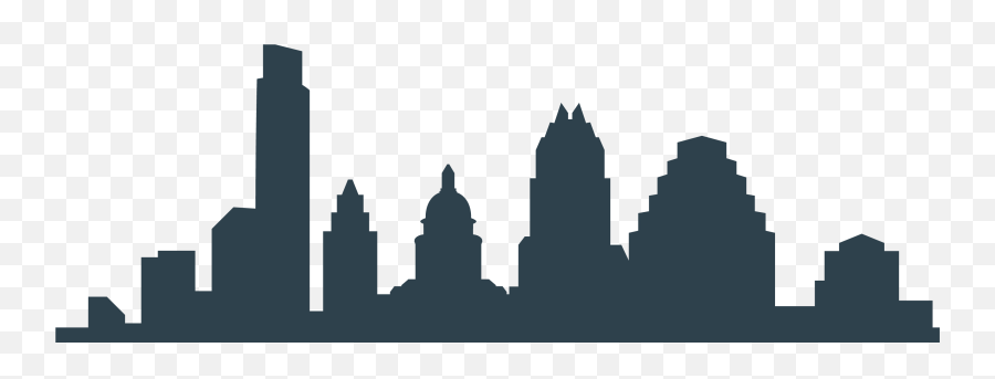 Austin Skyline Silhouette - Austin Texas Skyline Silhouette Png,Boston Skyline Silhouette Png