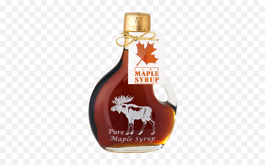 Decorative Glass Maple Syrup - Moose Wild Hill Maple Glass Bottle Png,Maple Syrup Png