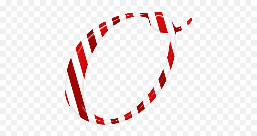 Candycane Letter O Text Candy 1488233 - Circle High Circle Png,Candy Cane Border Png