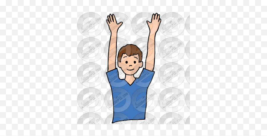 Hands Up Picture For Classroom Therapy Use - Great Hands Cartoon Png,Hands Up Png