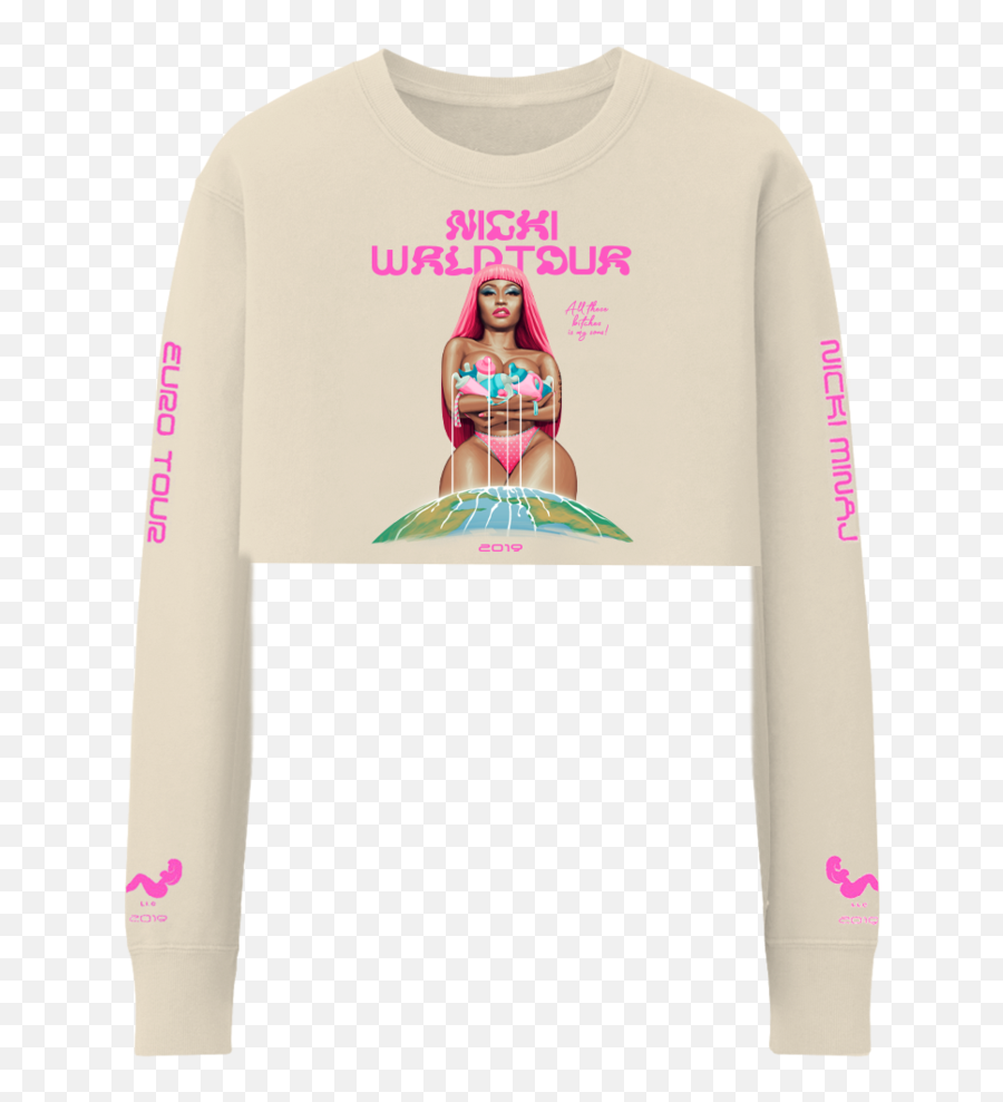 Nicki Minaj Celebrity Tour Merch Nickiu0027s Sons Cropped Crewneck Png Transparent